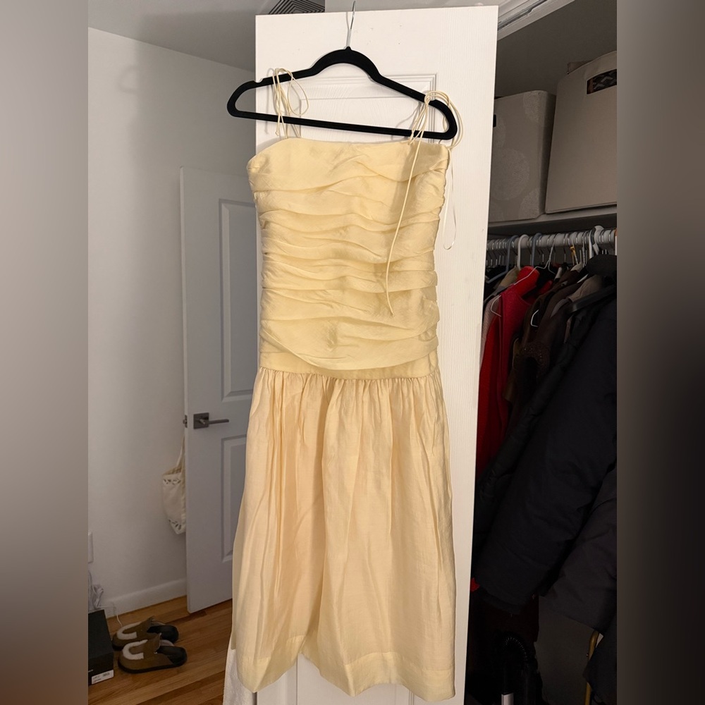 Draped Midi Dress Zara